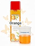 Wäscheparfüm Orange 200ml – Langanhaltender Duft für 80 Wäschen – Inklusive Präziser Dosierbecher – Ersatz für Weichspüler