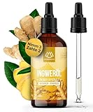 NORDHOLZ® [100% naturrein] – Frisch & spritzig, ätherisches Öl in Pharmaqualität aus Kaltpressung – Vegan, laborgeprüft – Für Sauna, Diffusor & Aromatherapie (15 ml (1er Pack), Ingwer)