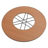 Naroote Zusammenklappbare Campingtische, Leichter, Faltbarer Picknicktisch, Runder Picknicktisch aus Holz, Campingtisch, Tragbarer Strandtisch Zum Kochen, Strand, Picknick, Reisen,