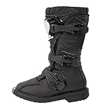 O'NEAL | Motocross-Stiefel | Kinder | Enduro Motorrad | Komfort durch Air-Mesh-Innenleben, vier Verschlussschnallen, hochwertiges Synthetik-Material | Boots Rider Pro Youth | Schwarz | Größe 12/31