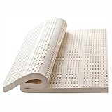 Naturlatex-Matratze, 140 x 220 cm, 100 % kühlende, stützende Doppelmatratze, dickes Kissen für Zuhause, Schlafzimmer, reines Gummi für bequemen Schlaf