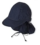 Sterntaler Baby - Jungen Schirmmã£â¼tze M. Nackenschutz 1511410 M tze, Blau (Marine 300), 47 EU