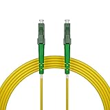 nexinex OS2 Glasfaserkabel LC/APC auf LC/APC (10m) Patchkabel | Simplex Singlemode FTTH Glasfaser LWL Lichtwellenleiter Kabel LC/LC