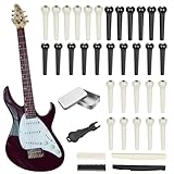 Gitarrensattelmutter, Stegstifte für Akustikgitarre, multifunktionales Saiteninstrument-Zubehör für Männer, Frauen, Jungen, Jugendliche, Teenager