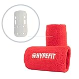 HYPEFIT Handgelenkschoner für Kettlebell-Training – Kettlebell-Training – idealer Schutz des Handgelenks und des Unterarms vor Stößen während des Trainings dank der robusten Platte. (Rot)