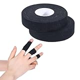 2 Rollen Fingertape Tattoo Grip Tape Fingertape Extra Stark Klebend Sport Tape Hautfreundliches Sporttape Klettertape Tapeverband Weiß Selbstklebend Tapeband für Fußball,Klettern,Handball
