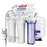 iSpring RCC7AK 6 Stufiges Umkehrosmose Trinkwasser Filtersystem, 75GPD mit Alkalien & Mineralien Filter, NSF-zertifiziert, Untertisch Umkehrosmoseanlage für Trinkwasser