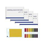 INF 320 Stück pH Wert Teststreifen, Lackmuspapier, Messbereich 1-14, 4 x 80er Pack