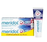 meridol Zahnpasta Parodont Expert 75 ml - Zahncreme wirkt antibakteriell und unterstützt so den natürlichen Heilungsprozess des Zahnfleisch (Packung mit 2)
