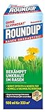 Roundup Rasen-Unkrautfrei Konzentrat, Unkrautvernichter zur Bekämpfung von Unkräutern im Rasen, 500ml für 330m²