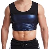 Genérico Sauna Weste Sweatshirt | Atmungsaktiver Body Shaper Herren Taille Trainer Schweiß Enhancer Weste - Tank Top Training Abnehmen Sweatsuit Übung Fitness Gym Frauen Mädchen, Schwarz , L