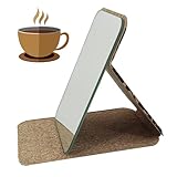 Schminkspiegel für Schlafsaal, zusammenklappbar, tragbar, Kaffeesatz, Tischspiegel – Schönheitswerkzeug für Badezimmer, Hochzeit, Flugzeug, Damen, Rucksack, Barbier, Spa, Mädchen, Büros, Camping