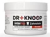 Zahnsteinentferner Hund, Zahnpflege Hund gegen schlechten Atem, Zahnreinigung - Pulver anstatt Zahnputzflocken oder Dentalspray - gegen Mundgeruch, HGMforteZahnstein von Tierarzt Dr. Knoop, 100 g