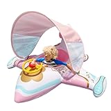 Yonuaret Kinder Flugzeug Schwimmring - Flugzeug-Schlauchboot Mit Sonnenschutz Für Pool Und See | Ergonomische Liegefläche Für Wasserspaß Im Freien, Familie & Freunde