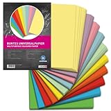LANDRÉ 250 Blatt A4 buntes Universal-Papier, 80g/m²,...