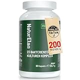 Probio 23 Kulturen Komplex, 200 Mrd KbE/g, Mehrere Premium Bakterienstämme mit Akazienfaser, 1 Kapsel pro Tag, mit Lactobacillus & Bifidobakterien, Vegan, 60 CT, Darmflora