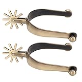 Westernsporen, Zinklegierung Vintage Herren Sporen Rostfrei Toxic Western Cowboy Sporen Professionelle Pferd Sporen mit Getriebe, Exquisite Reitsportausrüstung Zubehör