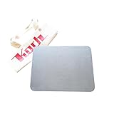 KOCH #59 Massiver Backstahl Platte 46 x 38 cm - perfekte Pizza & Brot wie aus dem Steinofen - Perfekte Burger + Steaks auf dem Grill braten - 6mm Stärke 8,2 KG - Backofen & Grill - Bonus: Stofftasche
