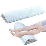 Wixovo Kniekissen für Seitenschläfer, Halbrund Beinkissen, Knierolle, knierolle lagerungsrolle, Premium-Memory-Schaum, für Knie, Bein, Hüfte, Rücken, Linderung Von Fußschmerzen- Home-Office-Reisen