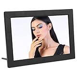 VBESTLIFE 12 Zoll Digitaler Bilderrahmen, Elektronische Bilderrahmen mit Einer Auflösung von 1280 X 800 für die Dekoration, Unterstützung von MP3/MP4/Bildwiedergabe, Familie(EU)