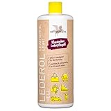 Bense & Eicke Lederöl hell - farbloses Pflegeöl für Glattleder, Macht Leder weich und geschmeidig, nährt und bietet Schutz vor Nässe, für Sattel, Schuhe, Motorradkleidung, Auto, Möbel, 1000 ml