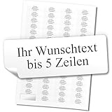 Adressaufkleber selbstklebend | PERSONALISIERT | 256 Stück | kleine Etiketten mit Wunsch-Text individuell anpassbar | Aufkleber für Namen und Adressen | matt | Name markieren