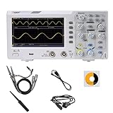 OWON SDS1102 Digitales Speicher-Oszilloskop mit 2 Kanälen, 1GS/s Abtastrate, 17,8 cm hochauflösendes LCD, 100 MHz Bandbreite, tragbares professionelles Oszilloskop-Set, super wirtschaftlicher Typ