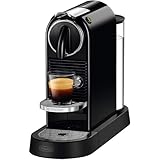 Nespresso De'Longhi EN167.B Citiz, Kapselmaschine Direktwahltasten für Espresso Lungo, programmierbare Kaffeemenge, Klappbares Abtropfgitter, Welcome-Package mit 16 Kapseln, 1260W, 1 Liter, Schwarz