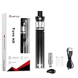 Vaptio TYRO Vape Pen Kit mit 1500mAh Batterie 2,0 ml Zerstäuber Starter-Kit für elektronische Zigaretten Keine E-Flüssigkeit, kein Nikotin