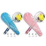 Stoßdämpfender Badmintonschläger, weicher und bequemer Griff, ideal für Sportbegeisterte und Freunde, verbessert das Gameplay, reduziert Müdigkeit