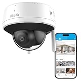 HiLook by HIKVISION WLAN Dome-Kamera 4MP, Überwachungskamera für außen, Nachtsicht, 2-Wege-Kommunikation, Bewegungserkennung, SD-Karten-Slot, IP66 wetterfest, WLAN Kamera zur Deckenmontage