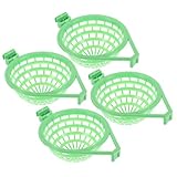 PENIKOKO 4 Stück Teiliges Grünes Kunststoff nistnest für Papageien Hohl zum Aufhängen Langlebiges Vogelzubehör für Käfige Stabiler Rückzugsort für Kleine und Mittelgroße Vögel Pflegeleicht