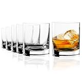 Stölzle Lausitz Whisky Gläser New York Bar 6er-Set 250 ml – Hochwertige Whisky Tumbler in zeitlosem Design – Whiskygläser aus bleifreiem Kristallglas – Spülmaschinen - & stoßfest, Made in Germany
