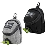 GSrenyu 2 x Leckerlibeutel für Hunde, Hundekotbeutelhalter, Oxford-Stoff, Hundetrainingstasche mit Gürtelclip für Hunde, Katzen, Training, Camping, Spazierengehen