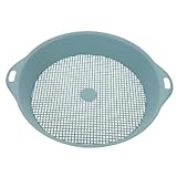 Angoily Gartensieb Durchwurfsieb mit Griffen Kunststoff Bodenfilter für Garten Erde Blumenerde Sand Vielseitiges Sieb für Gartenarbeit und Landschaftspflege