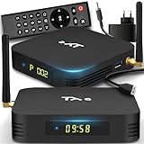 Retoo Android TV-Box TX6 Smart TV Box mit TV Fernbedienung Quad-Core AllWinner H6 4x1,5GH Prozessor Konverter (32GB 4GB RAM) 2.4GHz WiFi Ethernet USB 3.0 MALI-T720 Grafikkarte Netzteil