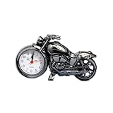 GREENADSCAPE kreative Uhr Tischuhr Wecker Zeit Uhr Motorradmodelle -Fahrzeugmodelle Alarm Clock Dekoration Schlafzimmer standuhr Desktop-Ornamente Uhr Uhr Black