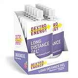 DEXTRO ENERGY LONG DISTANCE GEL WILDBERRY + MAGNESIUM + NATRIUM ZUSATZ - 12x50ml (12er Pack) - Energy Gel für lange Workouts, Kohlenhydrat Konzentrat mit Elektrolyt Zusatz und Palatinose