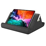 MoKo Tablet Kissen, Kissenhalter für bis zu 12.9' Tablet eReaders Weiche Buch Tablet Ständer Kompatibel mit iPad Air 5 10.9, iPad Pro 12.9 (5. Gen) iPad 10.2' 2022/air 4 3/iPad pro 11 2022 - Spacegrau