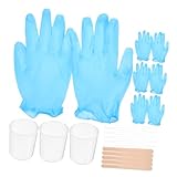 ARTIBETTER 1 Satz Diy Kristall Epoxidharz Werkzeugset Teiliges Set Mit Pipetten Mischstäben Einweghandschuhen Und Messbechern Für Schmuckherstellung Und Handwerk 73 Stück