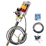 dosiwlatever 50:1 Druckluft-Fettpumpe mit 16 Fuß Ölleitung - Hochleistungs-Luftfettpresse in Industriequalität, für 20-55 Gallonen Eimer, für Werkstätten und BAU GZ-740s