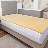 Lammfell Bettauflage, Matratzenauflage, Unterbett 90 x 190...