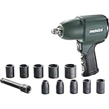 Metabo Druckluft-Schlagschrauber DSSW 360 Set 1/2' (604118500) Kunststoffkoffer, Arbeitsdruck: 6.2 bar, Luftbedarf: 6 l/s, Vierkantaufnahme: 1/2'