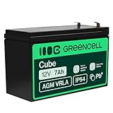 Green Cell AGM 12V 7Ah Akku VRLA Blei-Batterie Bleiakku Ersatzakku Gelakku Akkubatterie Zyklenfest Unbemann UPS, USV, Notstrom, USV-Anlage, UPS -Anlage, Backup-Batterie, Batteriebackup