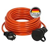 Brennenstuhl BREMAXX Verlängerungskabel (10m Kabel in orange, für den kurzfristigen Einsatz im Außenbereich IP44, Stromkabel einsetzbar bis -35 °C, öl- und UV-beständig, Made in Germany)