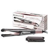 Remington Glätteisen & Lockenstab - Curl&Straight Confidence 2in1 Multistyler [Upgrade] (geschwungene Stylingplatten zum Glätten, Locken & Wellen) 150-230°C, Haarglätter S6606B [Amazon Exklusiv]