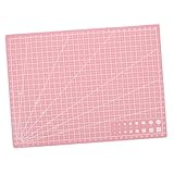 NUOBESTY Rücken schneiden kunststoffmatte papierbasteln Schneidematte für DIY-Kunstwerke Gravur Kunstmatte Rotationsschneidematte doppelseitige Matte Schneidematten aus Kunststoff Rosa