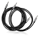 SEWACC 2 Stück Audio Kabel Teiliges und Stereo Klinkenkabel mit Sauerstofffreiem Kupfer Langlebig und Klarer für Lautsprecher Handy PC Auto Vielseitig Einsetzbar