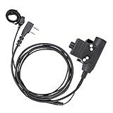 Limtula U94 PTT Headset Adapter Für TK-3107/ UV-5R/ BF-888S/ WLN Walkie Talkie Fingermikrofon 2-Wege Radio Push to Talk Adapter Anschluss Mit Kabelbinder