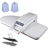 Intelligente Dampfpresse,Dampfeisenpresse Kleidung,Wärmepressmaschine T-Shirts,Mehrere Stoffeinstellungen,Mit Nicht-Stick-Press,300Ml Tankkapazität Für Zuhause,Wäscherei 1400W-withoutbracket